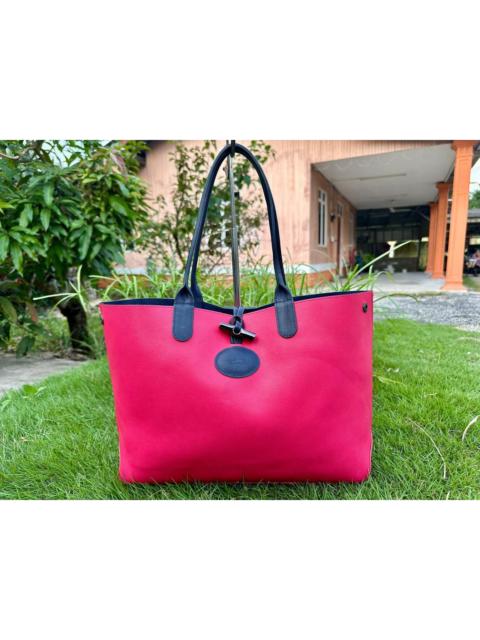 Longchamp Authentic Longchamp Le Roseau L Reversible Leather Tote Bag