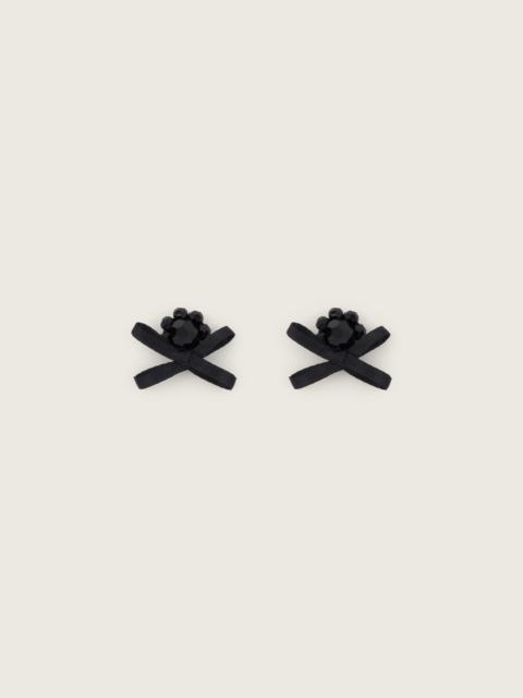 Simone Rocha Petite Bow Daisy Stud Earrings