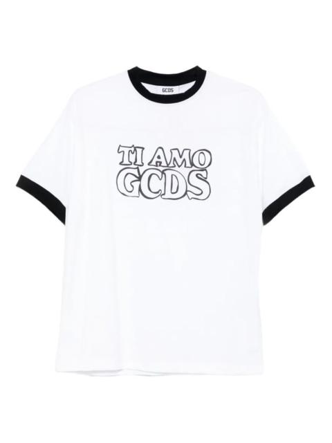 GCDS `Ti Amo GCDS` Outlined T-Shirt