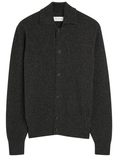 Oliver Spencer Oliver Spencer Britten Textured-knit Wool Cardigan