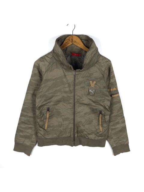 Other Designers Vintage - Vintage Puma Camouflage Monogram Design Jacket Sweater