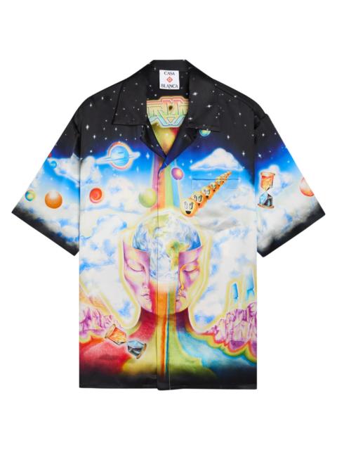 CASABLANCA Casablanca The Essential Experience Printed Silk Shirt