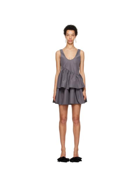 KIKA VARGAS SSENSE Exclusive Gray Valeria Minidress