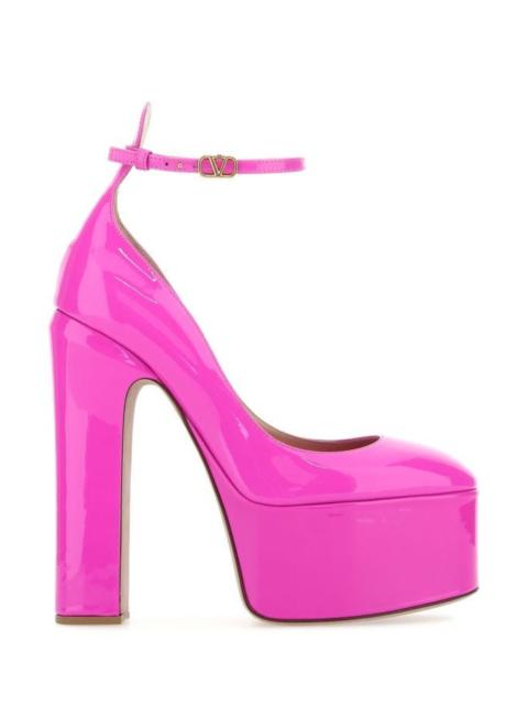Valentino Garavani Woman Pp Pink Leather Tan-Go Pumps