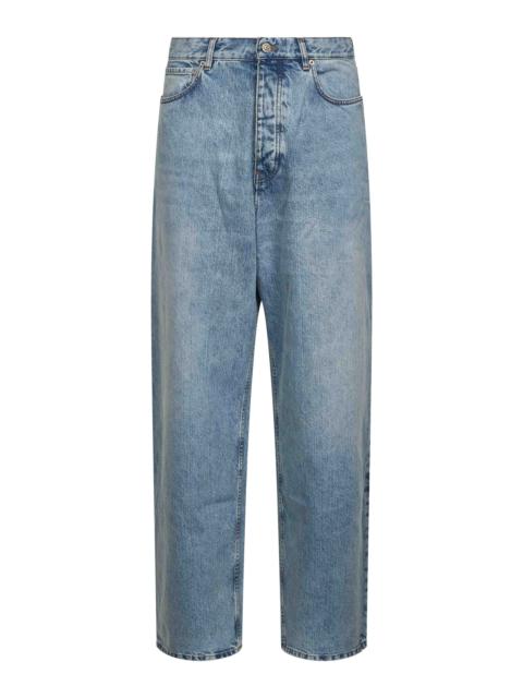 BALENCIAGA Light blue denim Baggy jeans