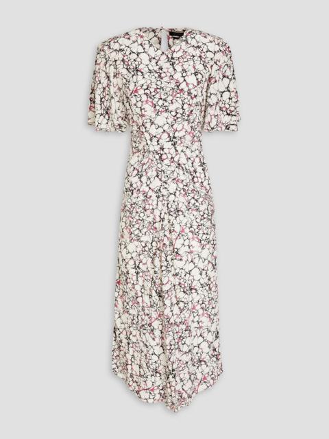 Isabel Marant Berwick printed silk crepe de chine midi dress