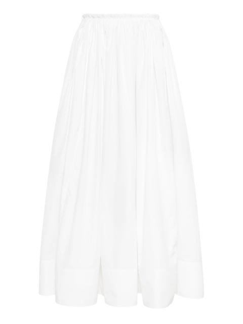 GABRIELA HEARST Shiva Maxi Skirt in White Sea Island Cotton