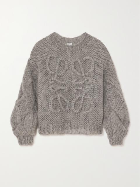 Loewe Anagram Oversized Mohair-blend Sweater