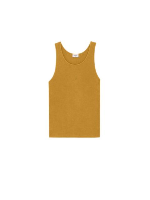 SAINT LAURENT SAINT LAURENT $690 CASSANDRE MIEL FONCE Tank Top New And Aut