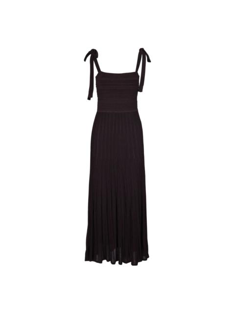 plissé maxi dress