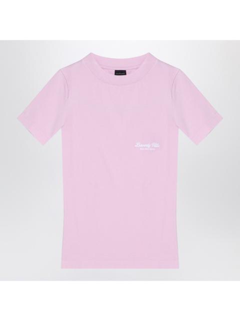 Balenciaga Beverly Hills Pink Cotton T Shirt