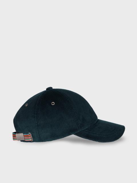 Paul Smith Dark Blue Corduroy Baseball Cap