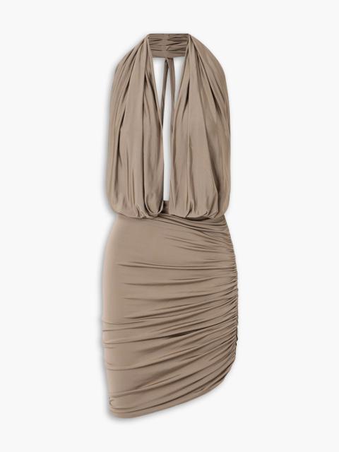 MAGDA BUTRYM Ruffled satin-jersey mini dress