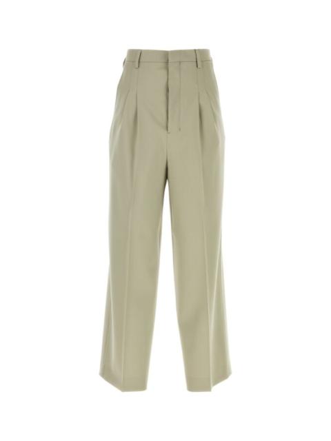 Ami Man Sand Wool Wide-Leg Pant