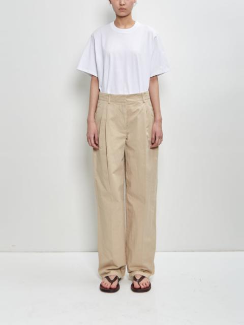 The Row Cotton Linen Lilas Pant