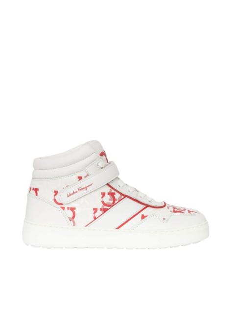 FERRAGAMO Ferragamo Noe 2 High-Top Leather Sneakers