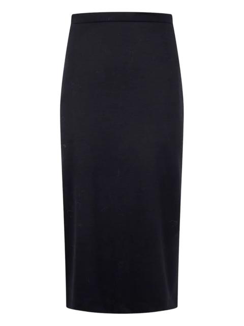 Harris Wharf London Women Midi Skirt Superfine Merino