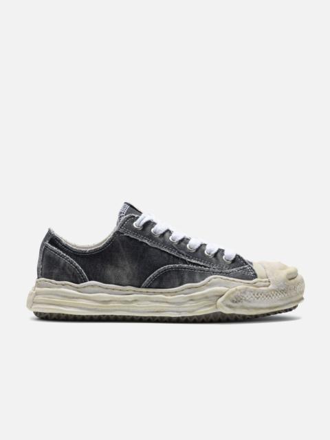 Maison MIHARAYASUHIRO “HANK” OG SOLE BLEACH-WASH DENIM CANVAS LOW-TOP SNEAKER