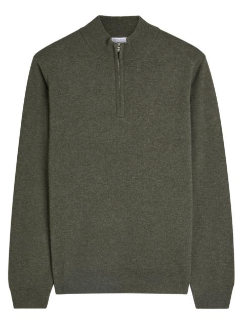Sunspel Sunspel Half-zip Cashmere Jumper