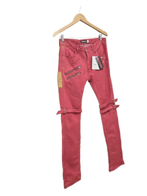 Other Designers Anime × Japanese Brand × Seditionaries - NWT BANDAI BONDAGE PUNK STRETCH DENIM PANT MADE JAPAN
