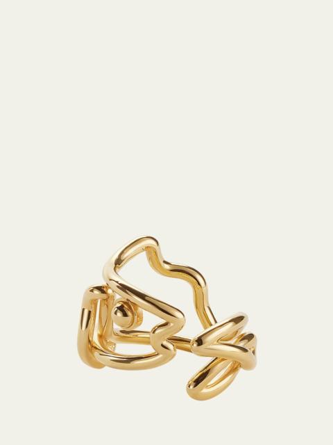 Bottega Veneta Open Fish Ring