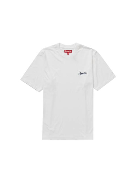 Supreme Supreme Washed Script S/S Top (FW23) White