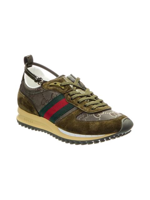 GUCCI Gucci Re-Motion GG Nylon & Suede Sneaker