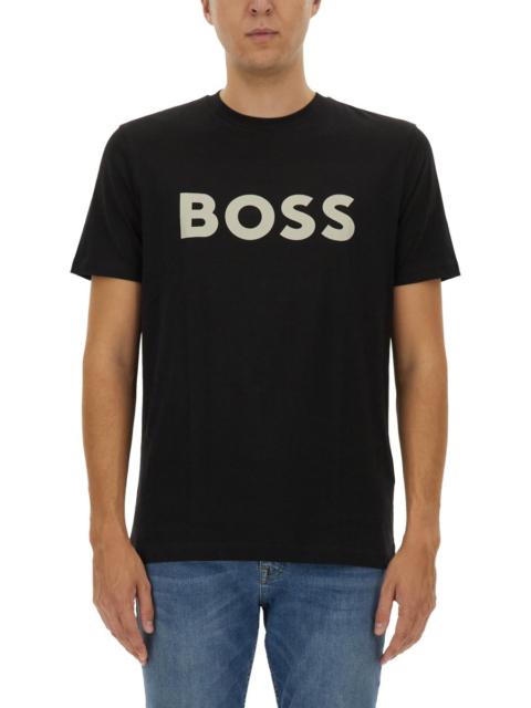 BOSS T-SHIRT "THINKING 1" IN COTONE CON STAMPA LOGO