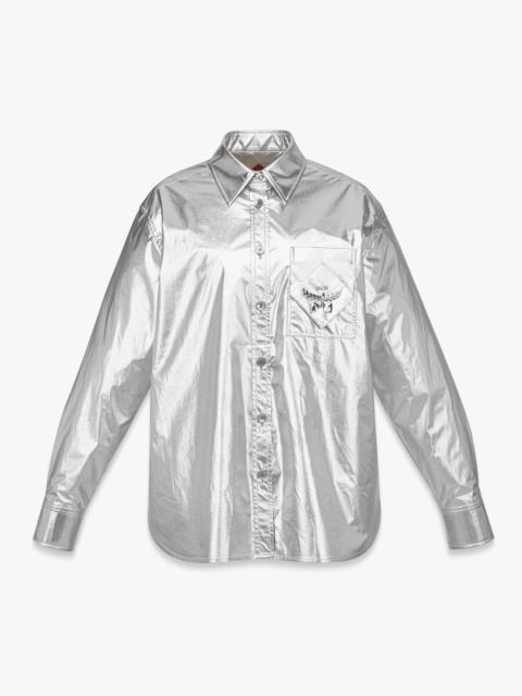 MCM Oversized Shirt in Metallic Polyester