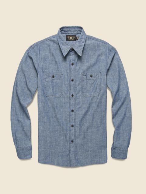 RRL by Ralph Lauren Indigo Chambray Workshirt - Rinse