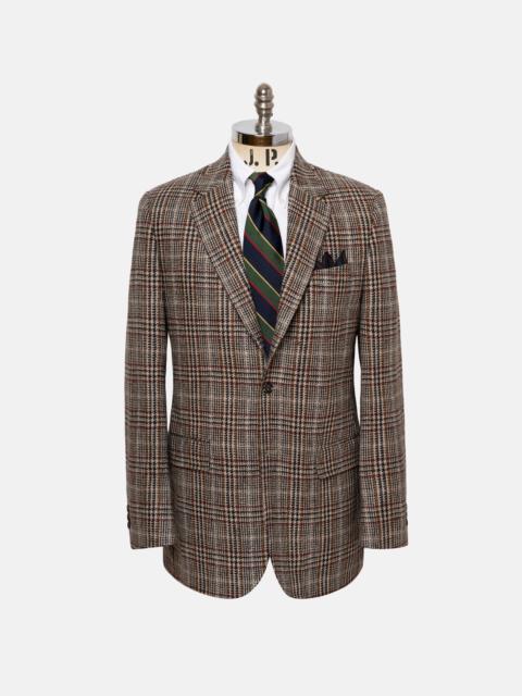 J. PRESS MADE-IN-CANADA BLACK & TAN PLAID SPORT COAT