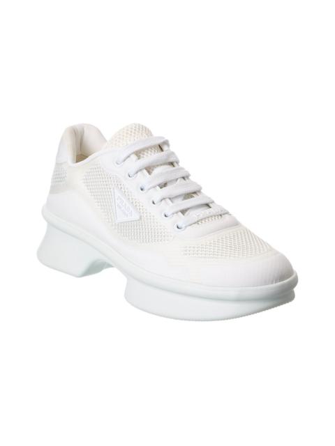 Prada Prada Mesh & Leather Sneaker