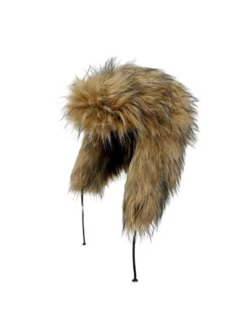 Other Designers Japanese Brand - Luxury Faux Fur Trapper Hat – Soft Black Ear Flap Winter