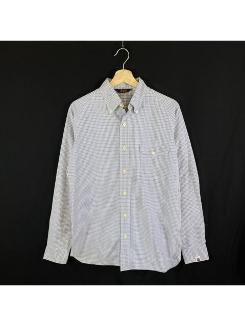 A BATHING APE® Gingham Button Up Shirt
