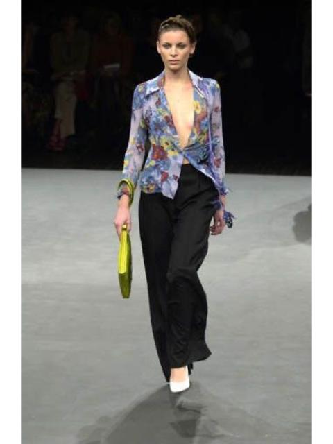 Dries Van Noten Archive Runway SS01 Floral Silk Blazer