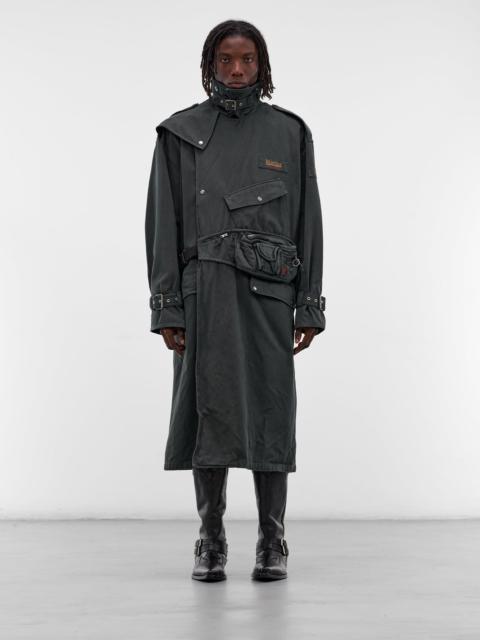 Martine Rose Green Bumbag Trench Coat