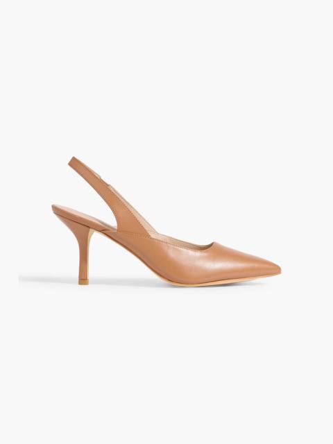 Stuart Weitzman Zuri 75 leather slingback pumps