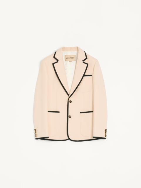 Valentino VALENTINO SINGLE-BREASTED WOOL GABARDINE JACKET
