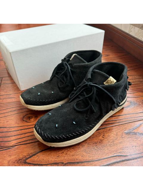 visvim Visvim 18AW Aw Maliseet Shaman Mid Folk Fringe Black Shoes
