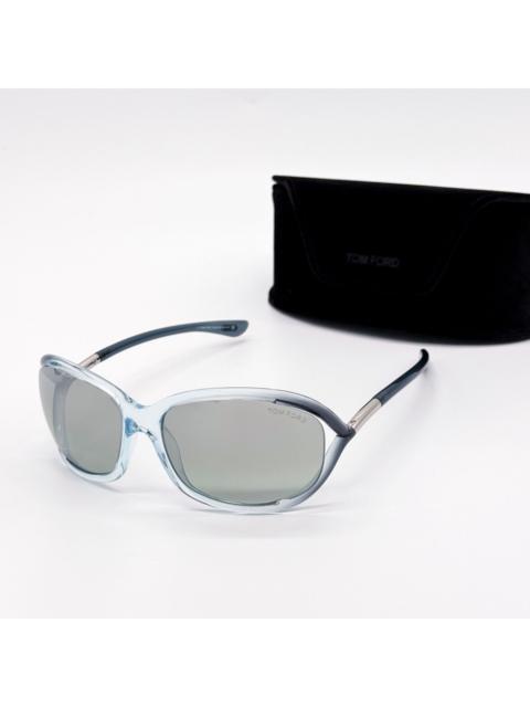 TOM FORD New Tom Ford Jennifer TF0008 93Q Blue Gray Oversized Women S