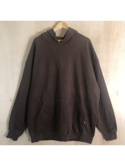 Other Designers Vintage - 3XL ProClub Vintage Brown Faded Thrashed Blank Skate Hoodie