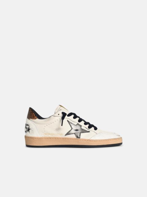 Golden Goose 'BALL STAR' WHITE LEATHER SNEAKERS