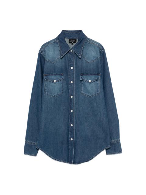 A.P.C. A.P.C. Blue Tops - Shirts Women