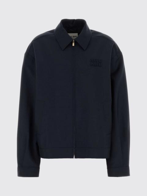 Miu Miu Miu Miu Women Zip Overshirt Miu Miu In Virgin Wool And Mohair