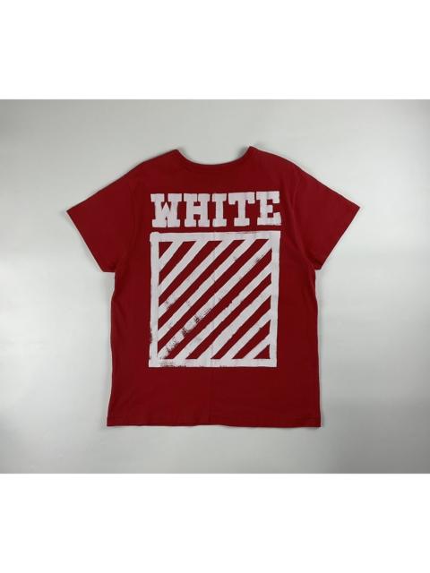 Off-White Off White Brushed Diagonal Oversized Shirt