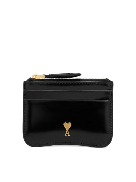 AMI Paris Paris Paris leather card case