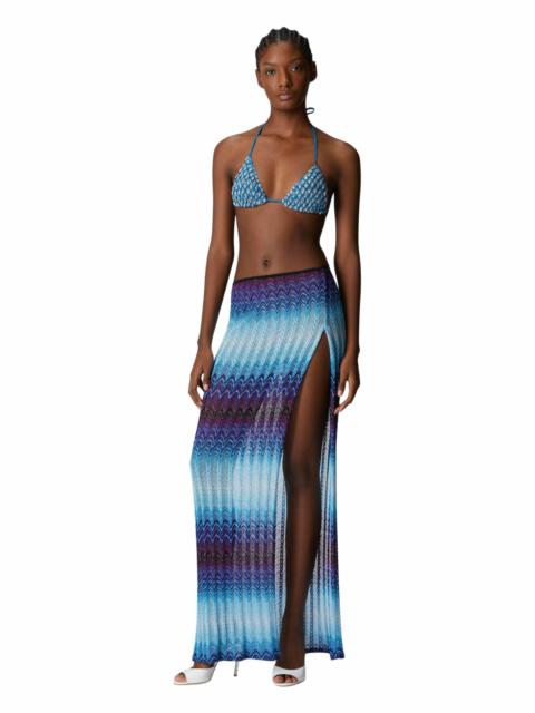 Missoni Missoni Long Skirt With Side Slit in Blue at Nordstrom