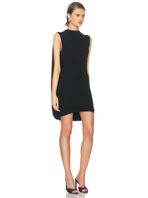 Alexander Wang Fitted Draped Back Mini Dress