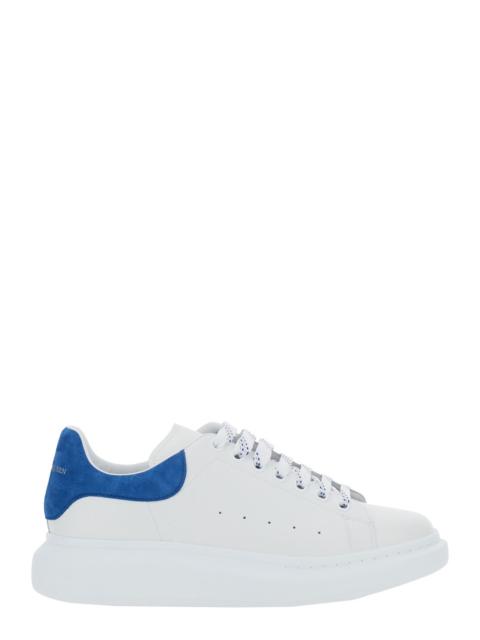 Alexander McQueen Alexander Mcqueen Men White Low Top Sneakers With Logo Lettering On Tongue And Heel In Leather Man