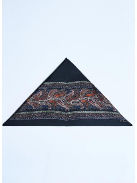 SAINT LAURENT Saint Laurent Women Paisley Silk Square Scarf
